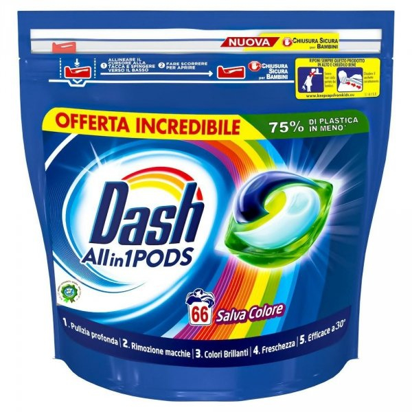 Dash Color Detergent De Rufe Capsule 66 Buc/Set sanito.ro